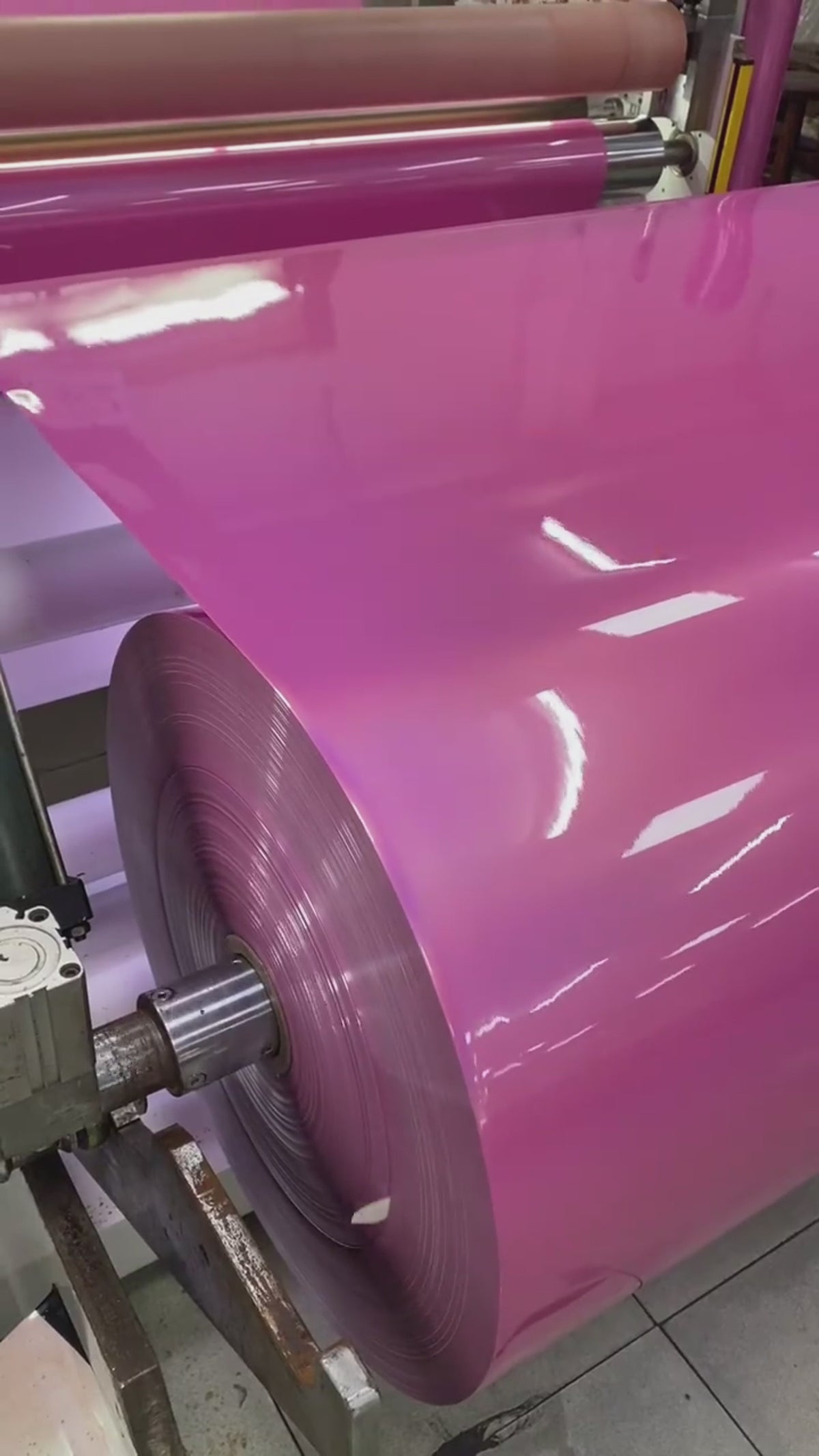 Gloss Metallic Rainbow Laser Pink Car Vinyl Wrap PET