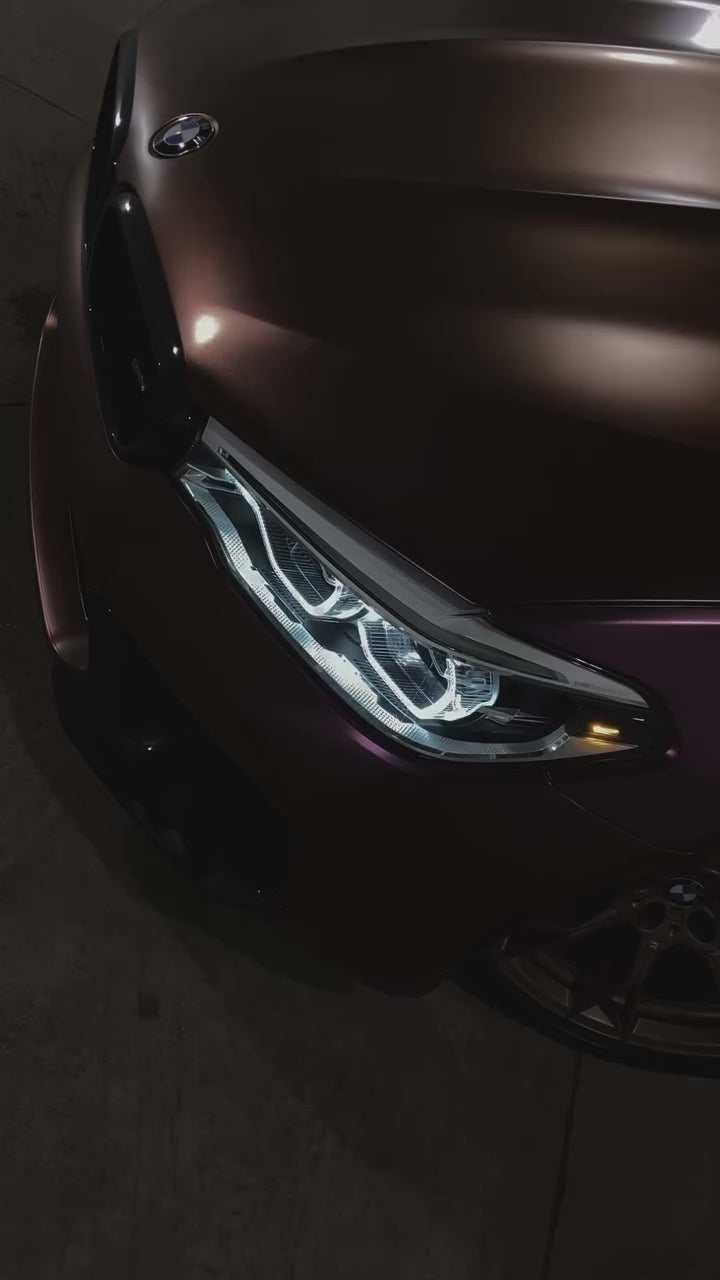 Matte Diamond Brown Red Car Vinyl Wrap