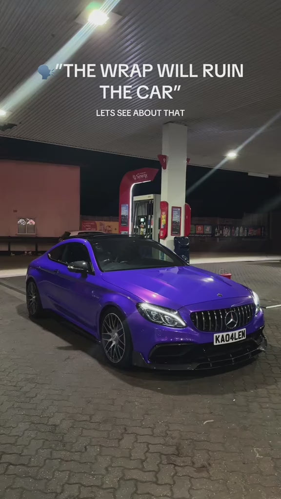 Glossy Metallic Royalty Purple Explosion Purple Vinyl Wrap PET