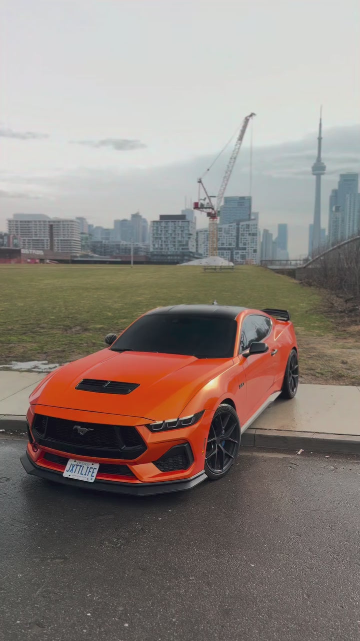 Gloss Metallic Fiery Orange Car Vinyl Wrap PET