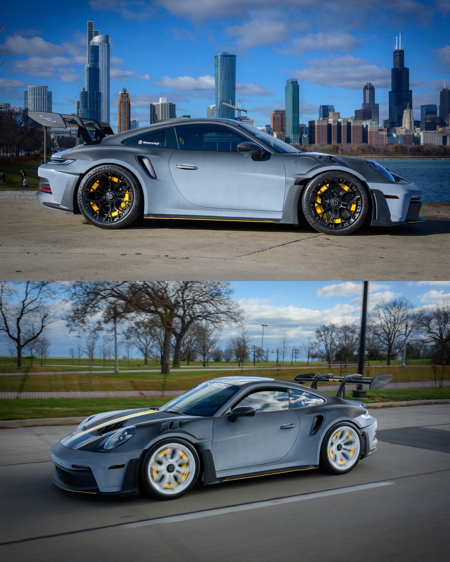 TPU Eclipse Black Color Shift White to Black PPF Car wrap