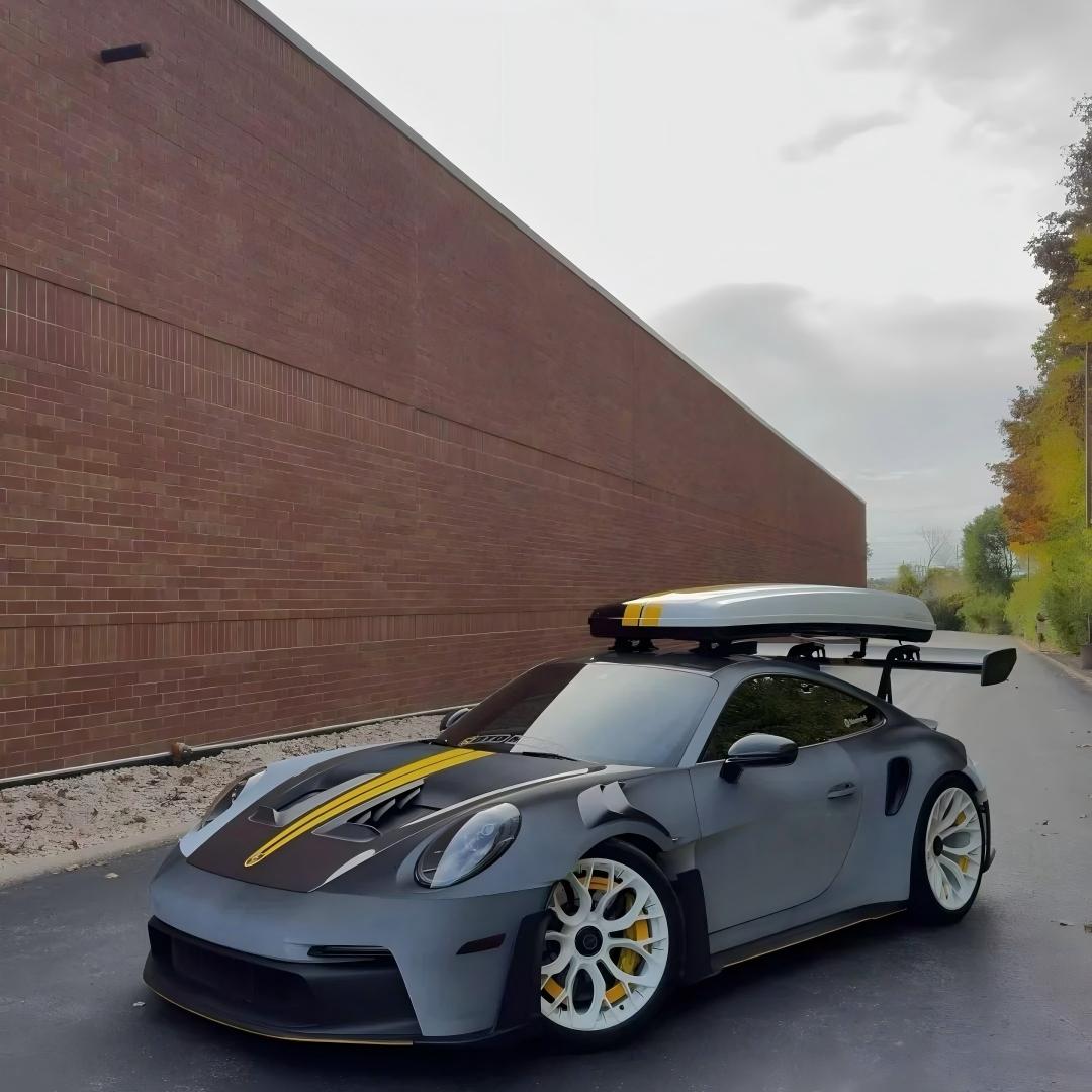 TPU Eclipse Black Color Shift White to Black PPF Car wrap