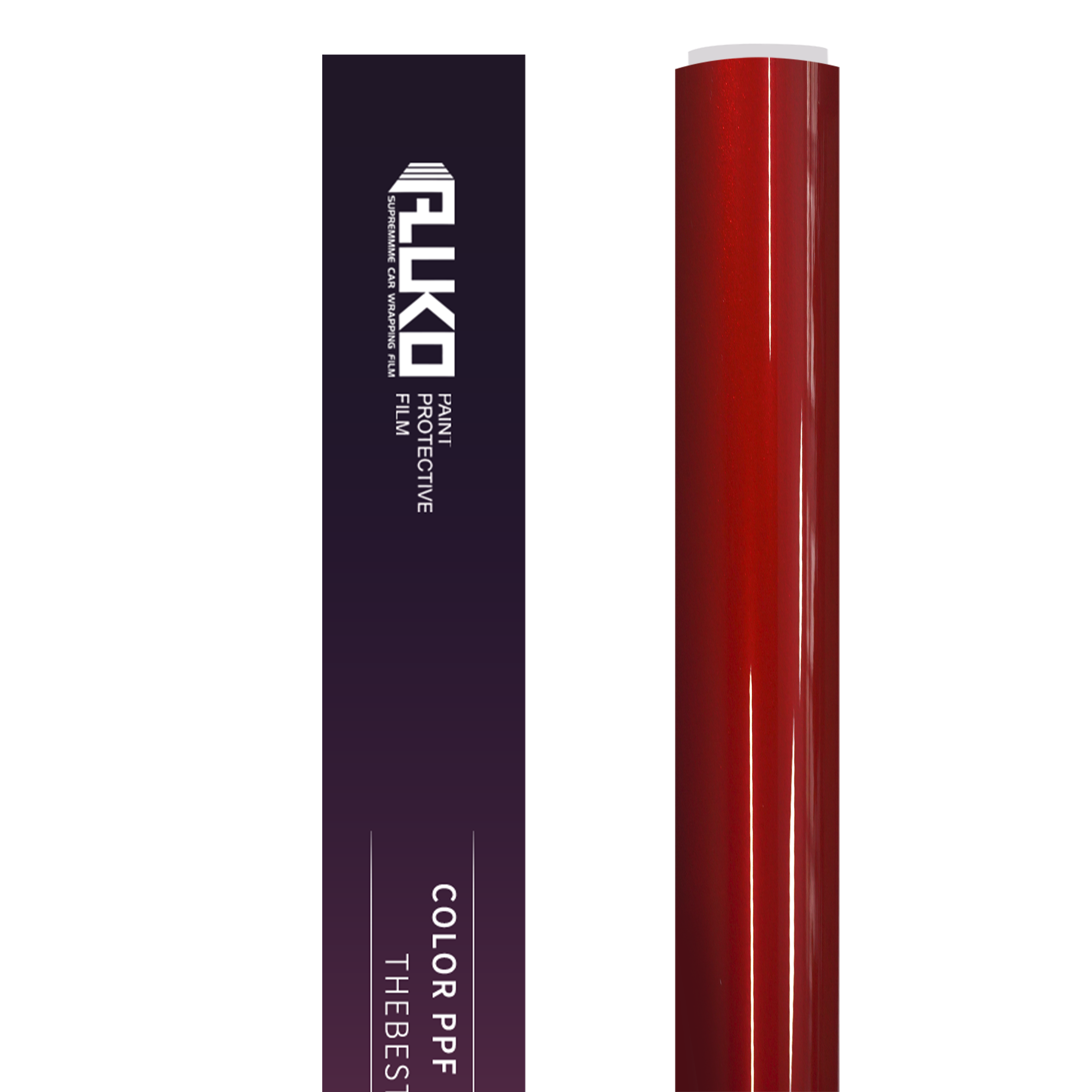 TPU Glossy Metallic Vampire Red Colored PPF Paint Protection Film