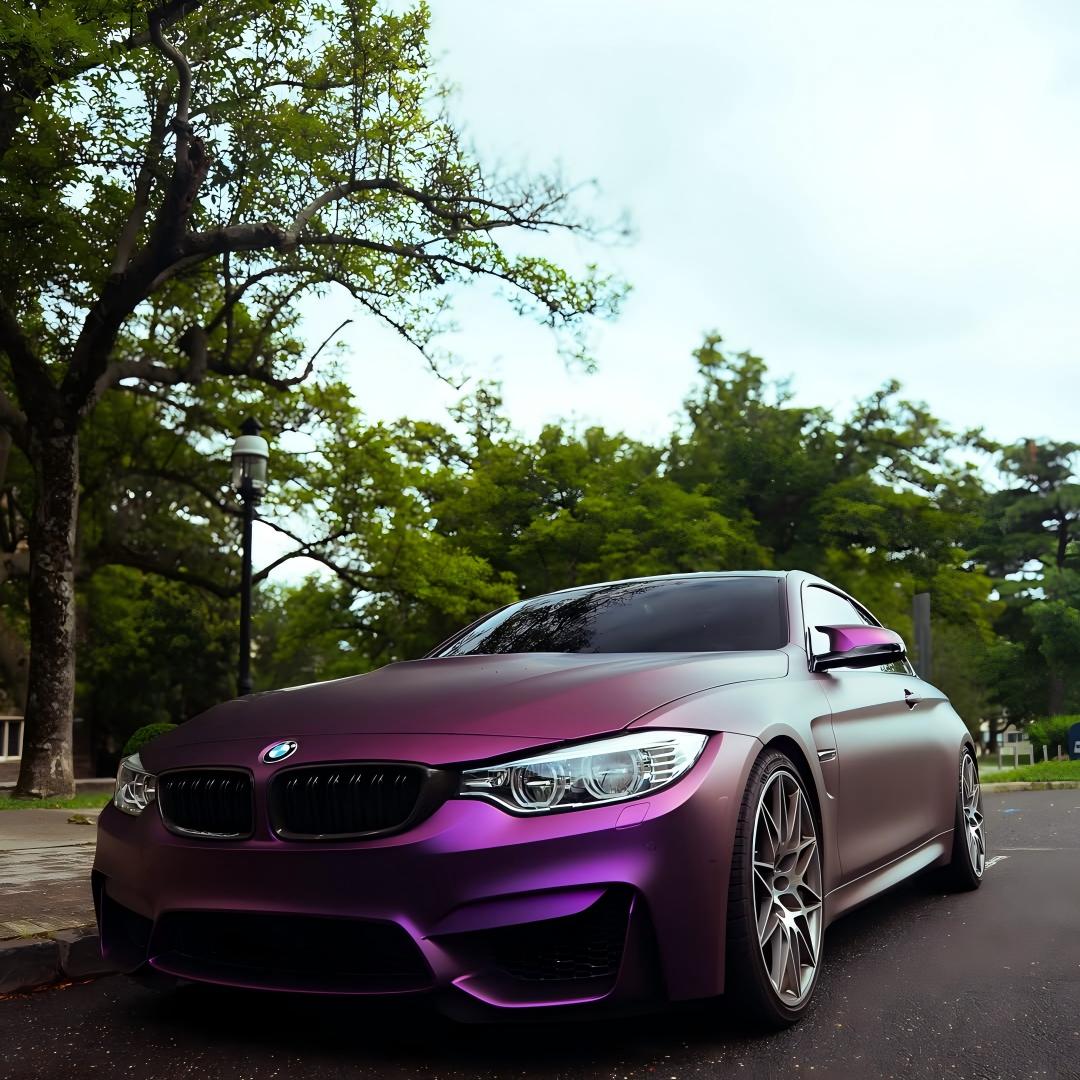 TPU Satin Russian Violet Purple Colored PPF Paint Protection Film