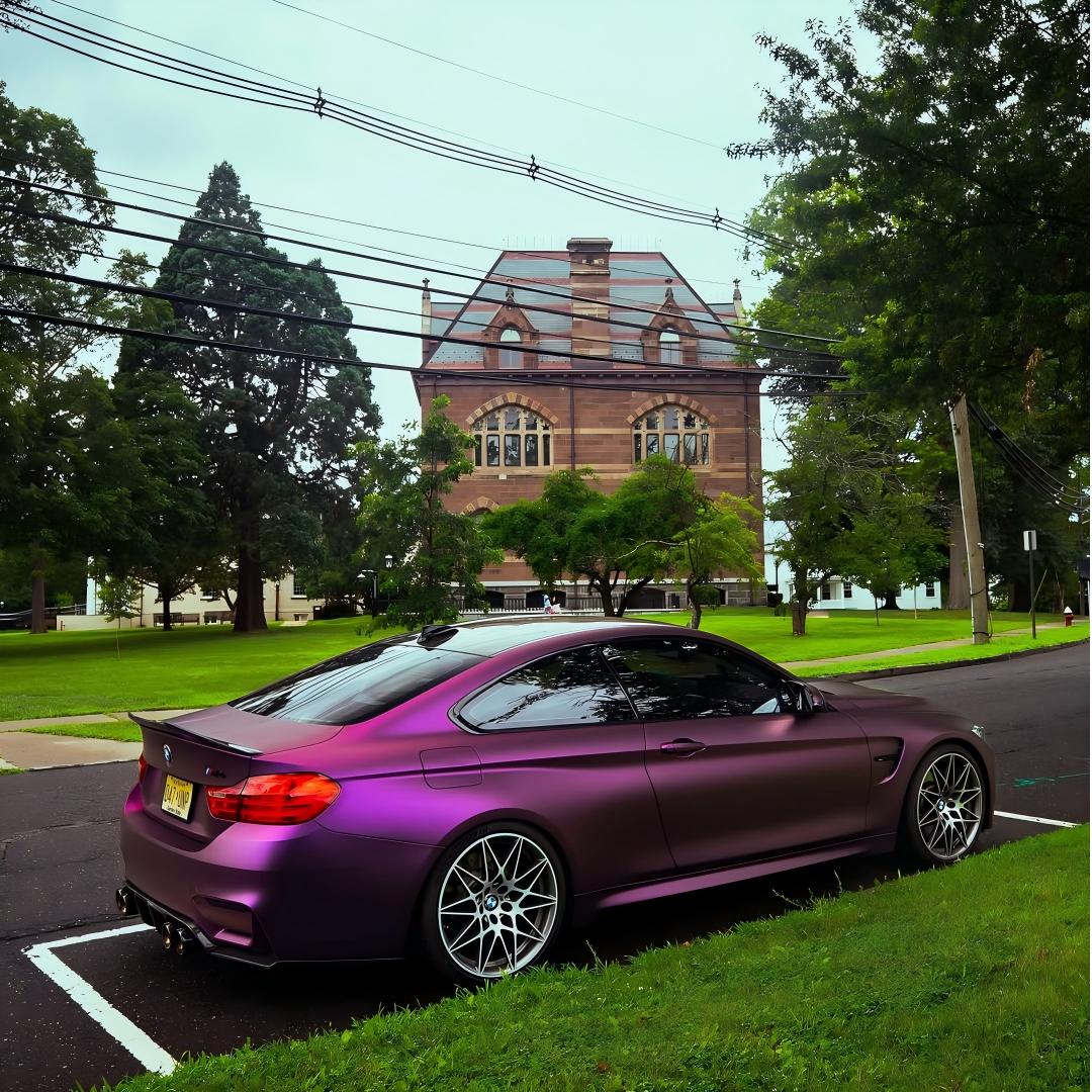 TPU Satin Russian Violet Purple Colored PPF Paint Protection Film