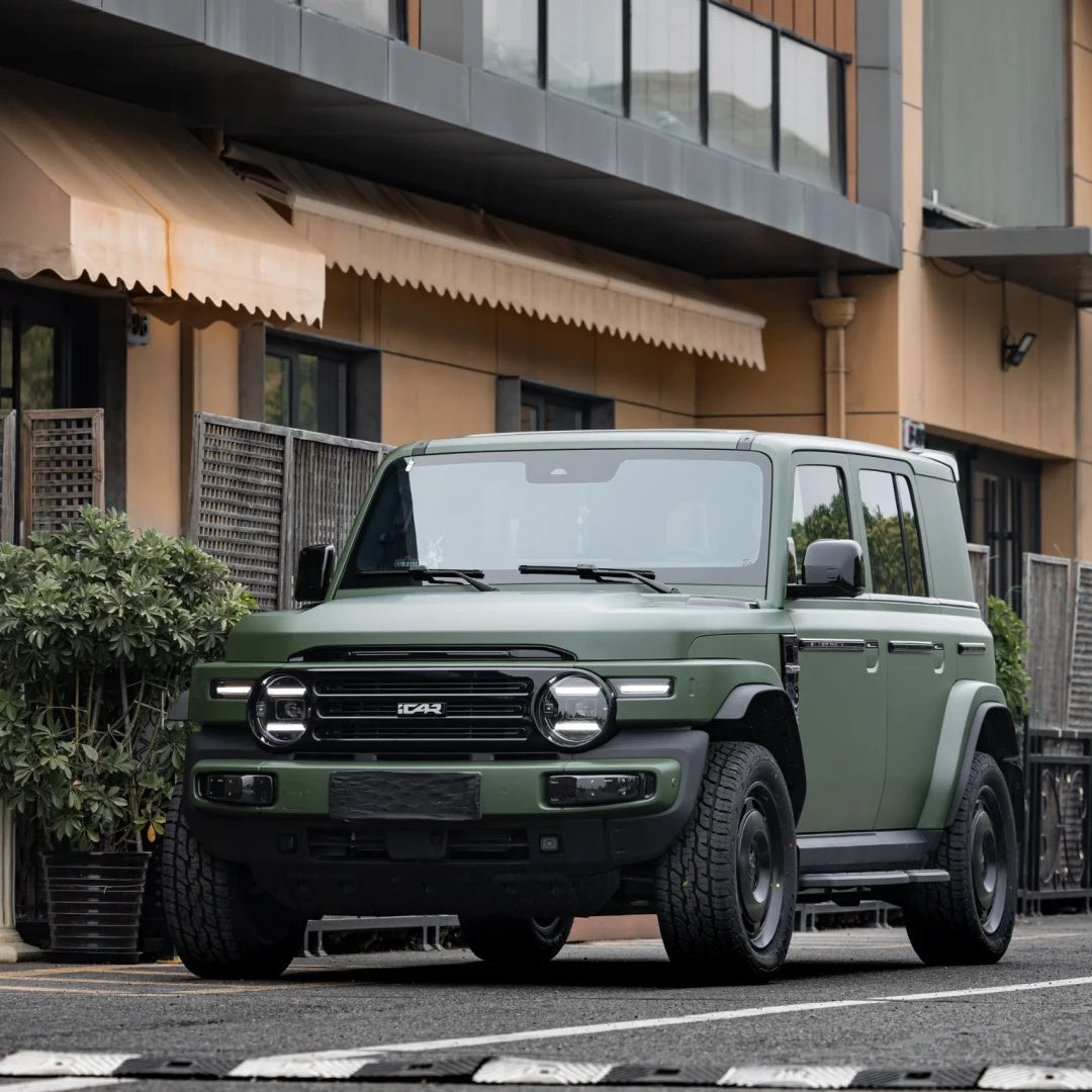 Ultimate Flat Army Green Car Vinyl Wrap PET
