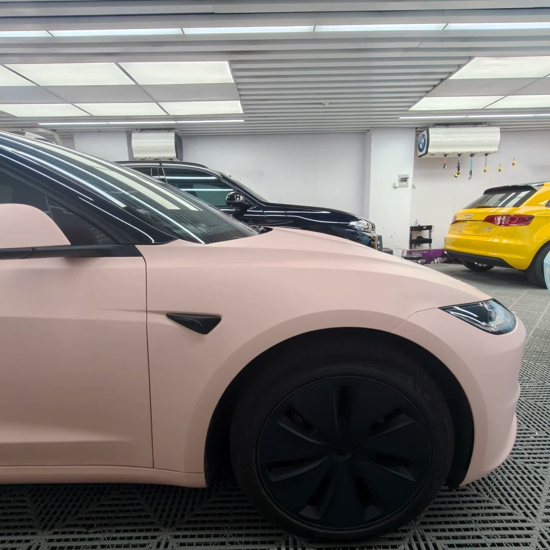 Ultimate Flat Baby Pink Car Vinyl Wrap PET
