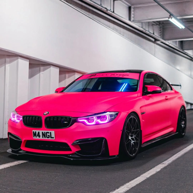 Ultimate Flat Fluorescent Pink Car Vinyl Wrap PET