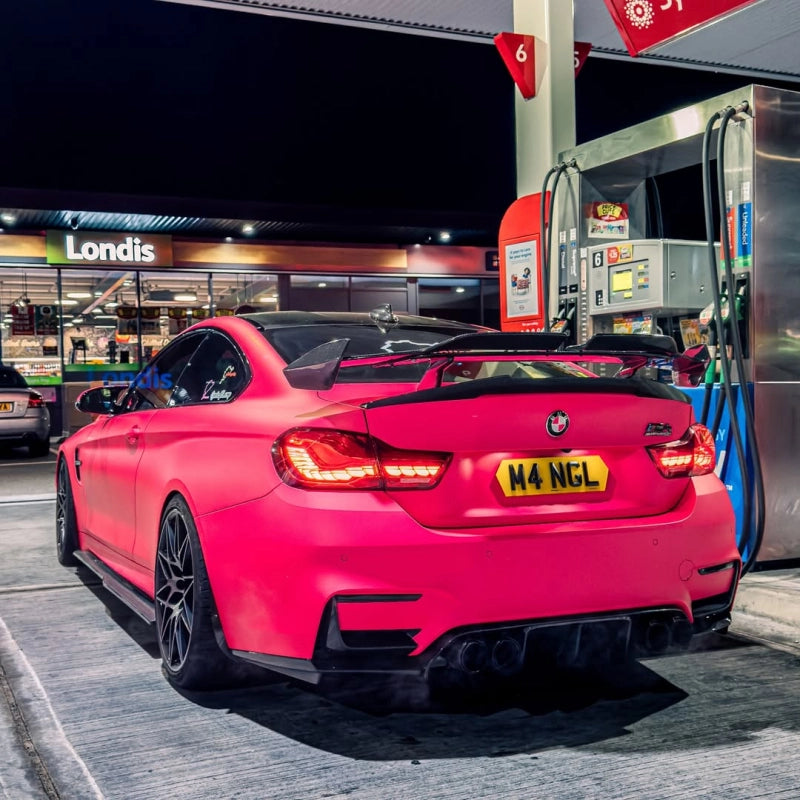 Ultimate Flat Fluorescent Pink Car Vinyl Wrap PET