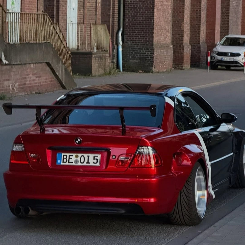 Ultra Glossy Metallic Vampire Red Car Vinyl Wrap BMW PET