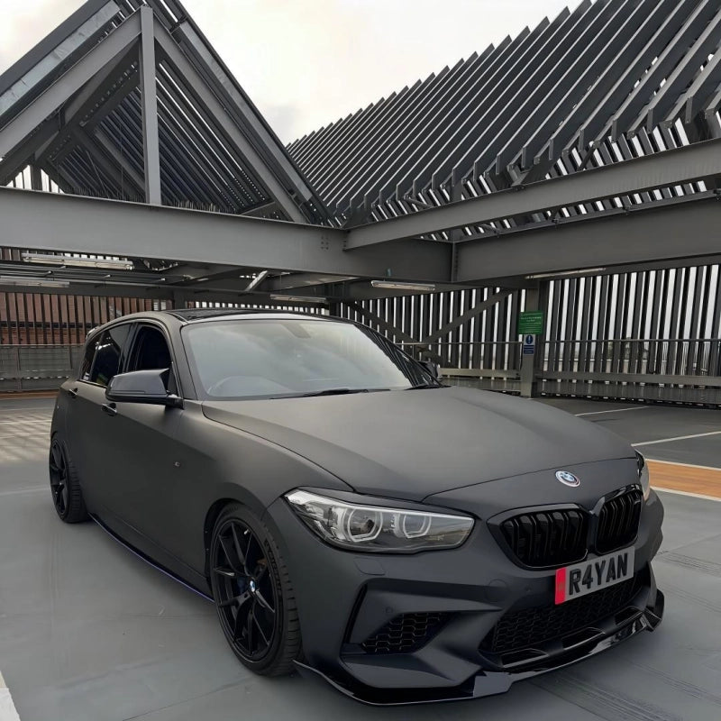 Ultra Matte Black Car Vinyl Wrap Tesla BMW PET